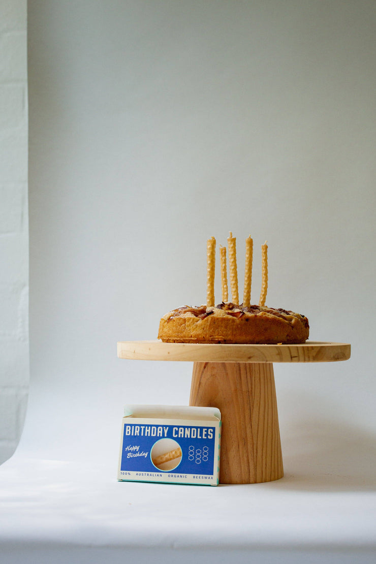 Organic Beeswax Birthday Candles