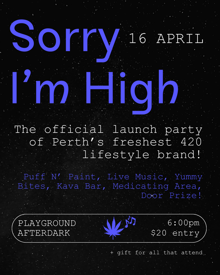Sorry I’m high clothing launch