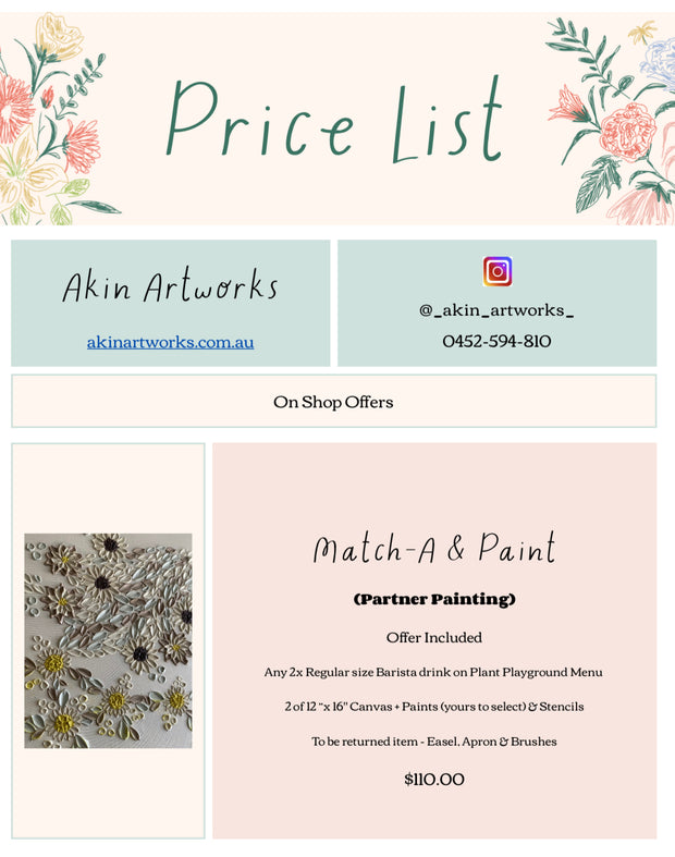 Match-A & Paint ~ Partner Painting Workshop