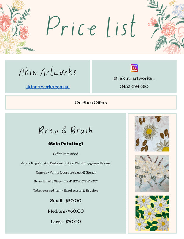 Brew & Brush ~ Solo Painting Workshop