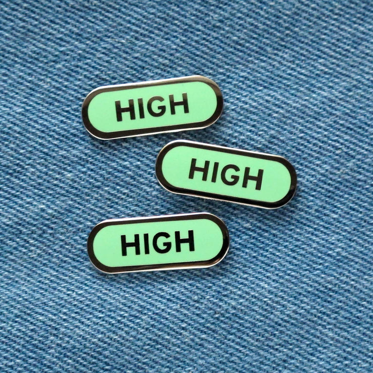 HIGH Elevated Enamel Pins