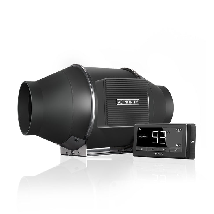 AC Infinity, Cloudline T6, Quiet Inline Duct Fan System with Temperature and Humidity Controller, 6 Inch - 150 MM