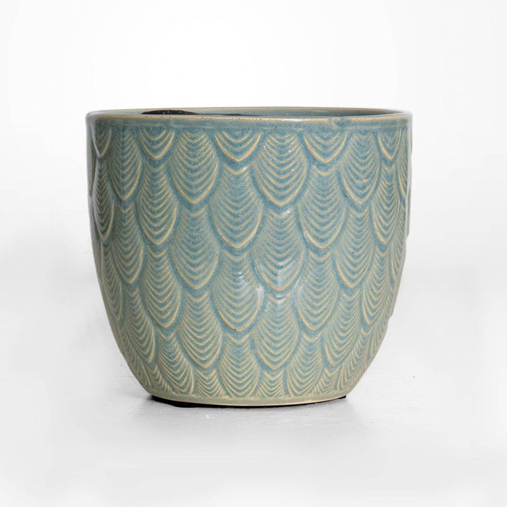 Ceramic Pot -  14x14x12cm