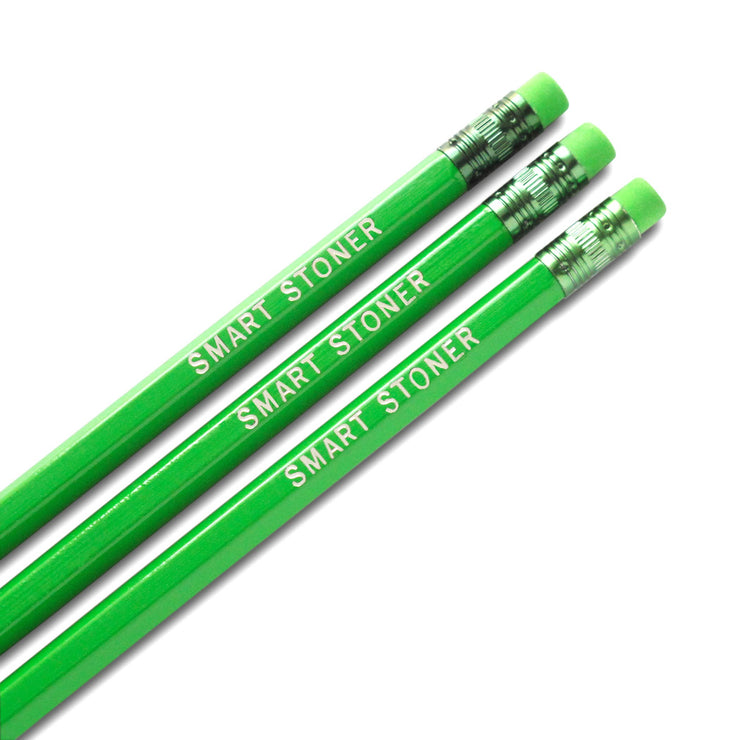SMART STONER Hot Foil Stamped Pencils